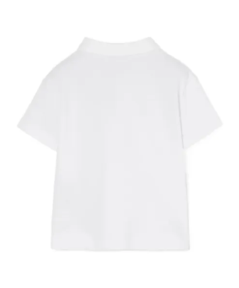 Burberry Kids Johane Logo Embroidered Polo Shirt