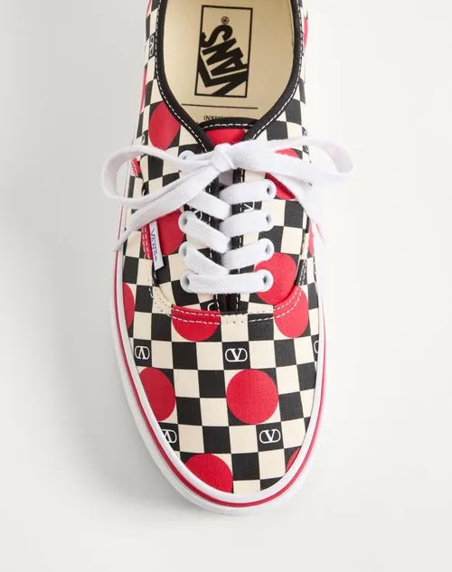 Valentino X Vans Checkerboard Print Sneakers