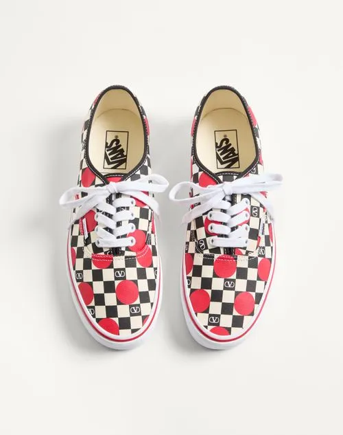 Valentino X Vans Checkerboard Print Sneakers