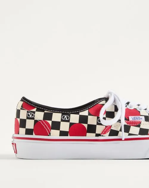 Valentino X Vans Checkerboard Print Sneakers