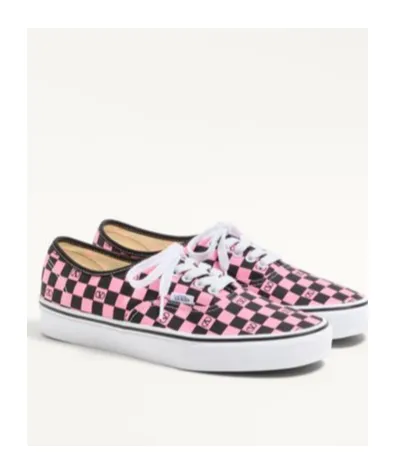 Valentino X Vans Checkerboard Print Sneakers