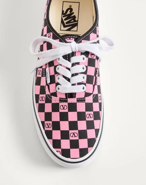Valentino X Vans Checkerboard Print Sneakers
