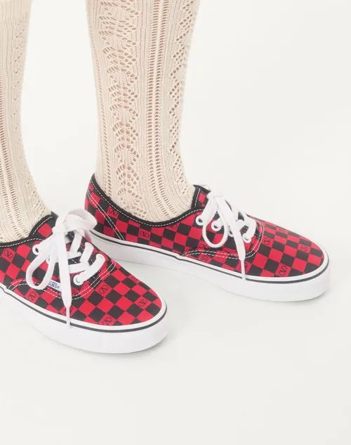 Valentino X Vans Checkerboard Lace-Up Sneakers