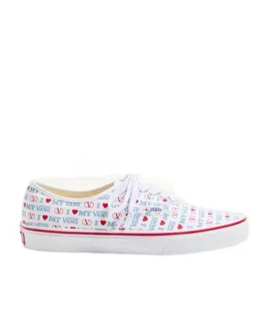 Valentino X Vans Love-Printed Lace-Up Sneakers