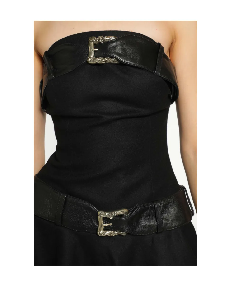 Double-Belted Mini Dress