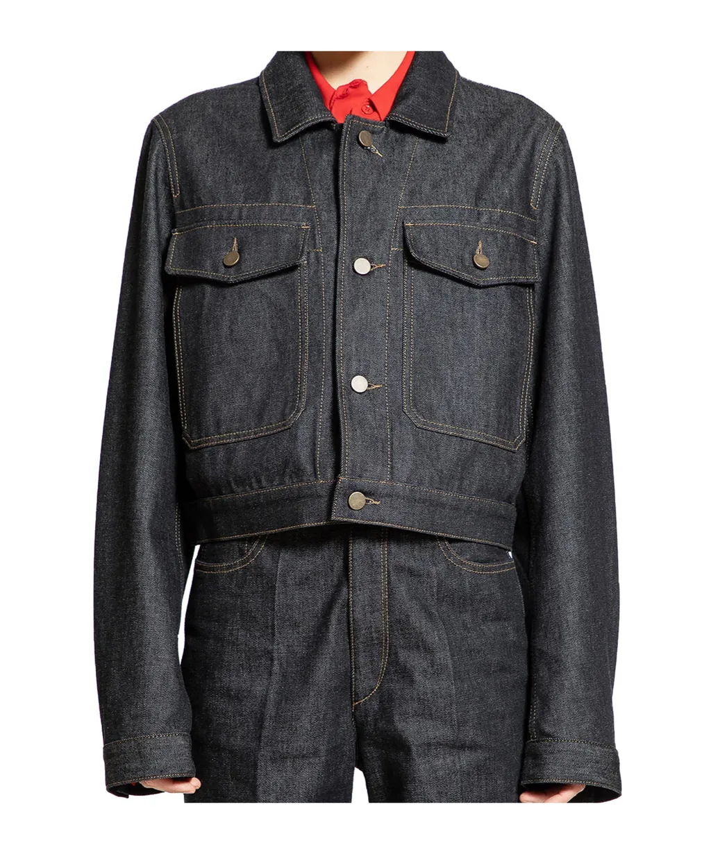 Lemaire Cropped Denim Blouson