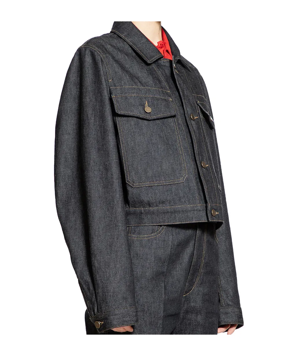 Lemaire Cropped Denim Blouson