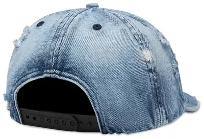 Logo-Appliqué Distressed-Effect Cap