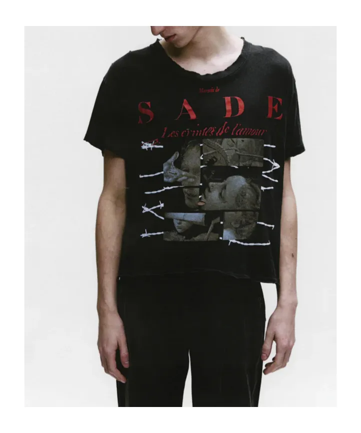 Les Crimes De L'amour Graphic-Print Distressed T-Shirt