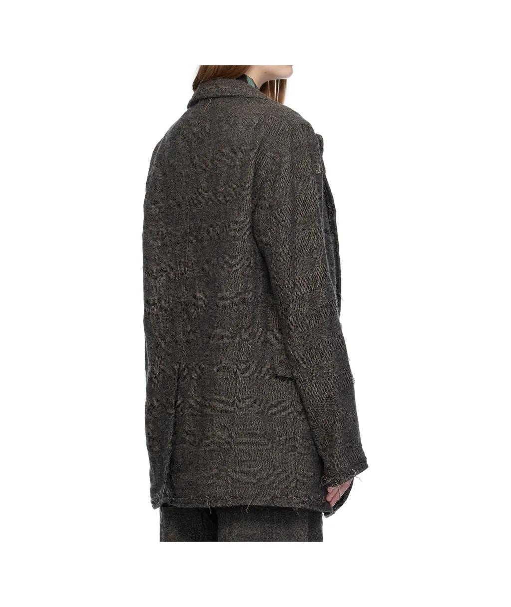 R13 Frayed Edge Ragged Blazer