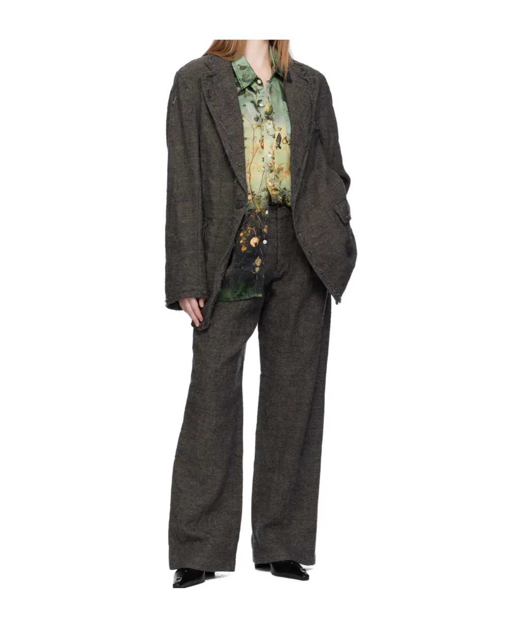R13 Frayed Edge Ragged Blazer