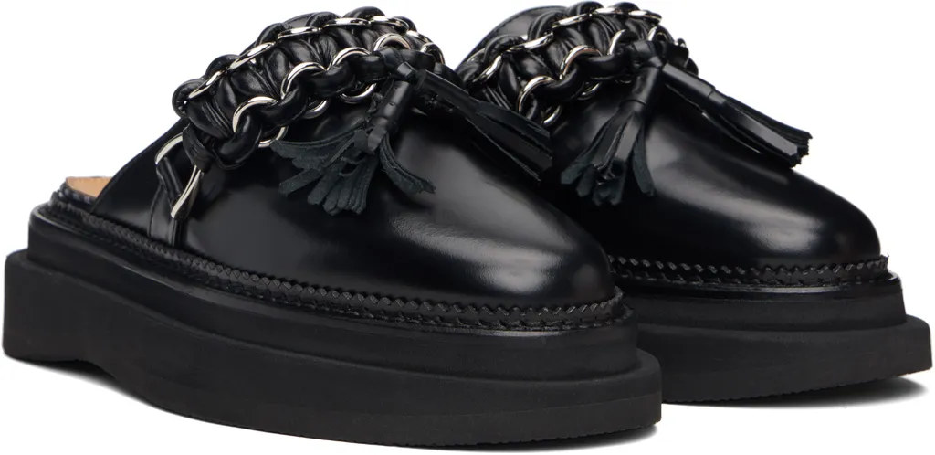 Leather Slip-On Mules