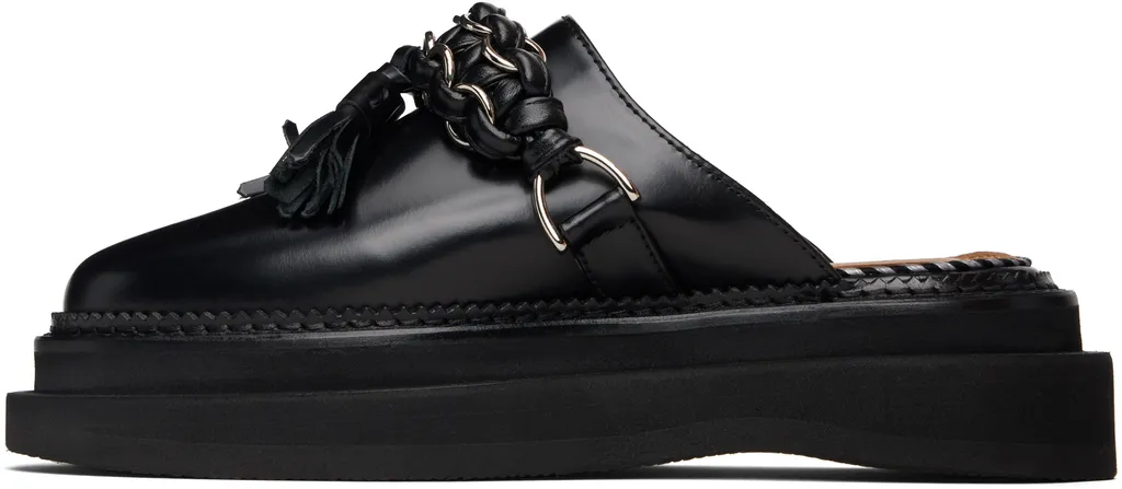 Leather Slip-On Mules