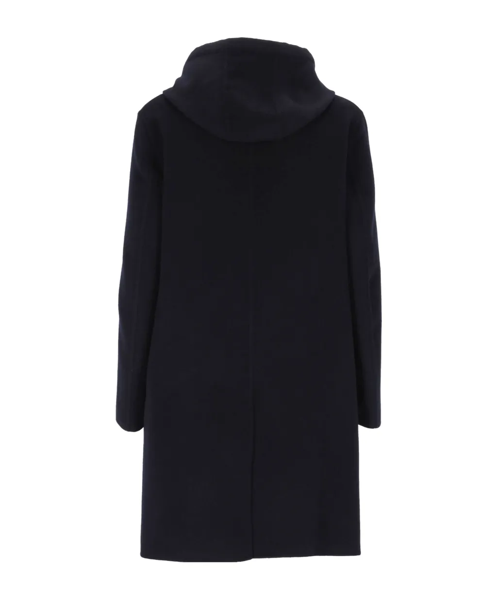 Lardini Single-Breasted Hooded Coat