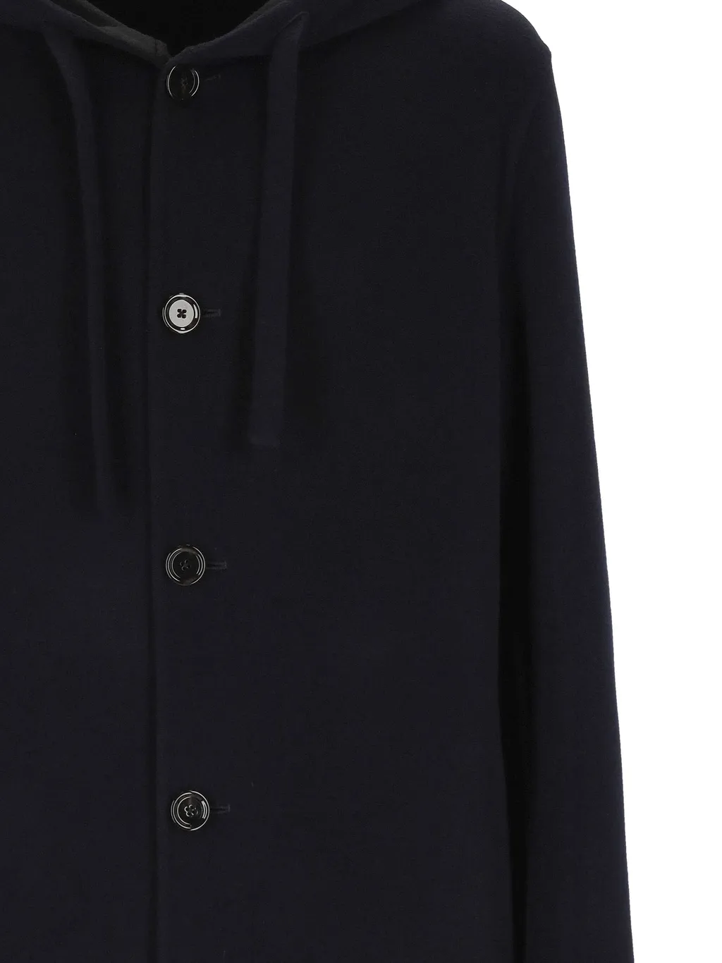 Lardini Single-Breasted Hooded Coat