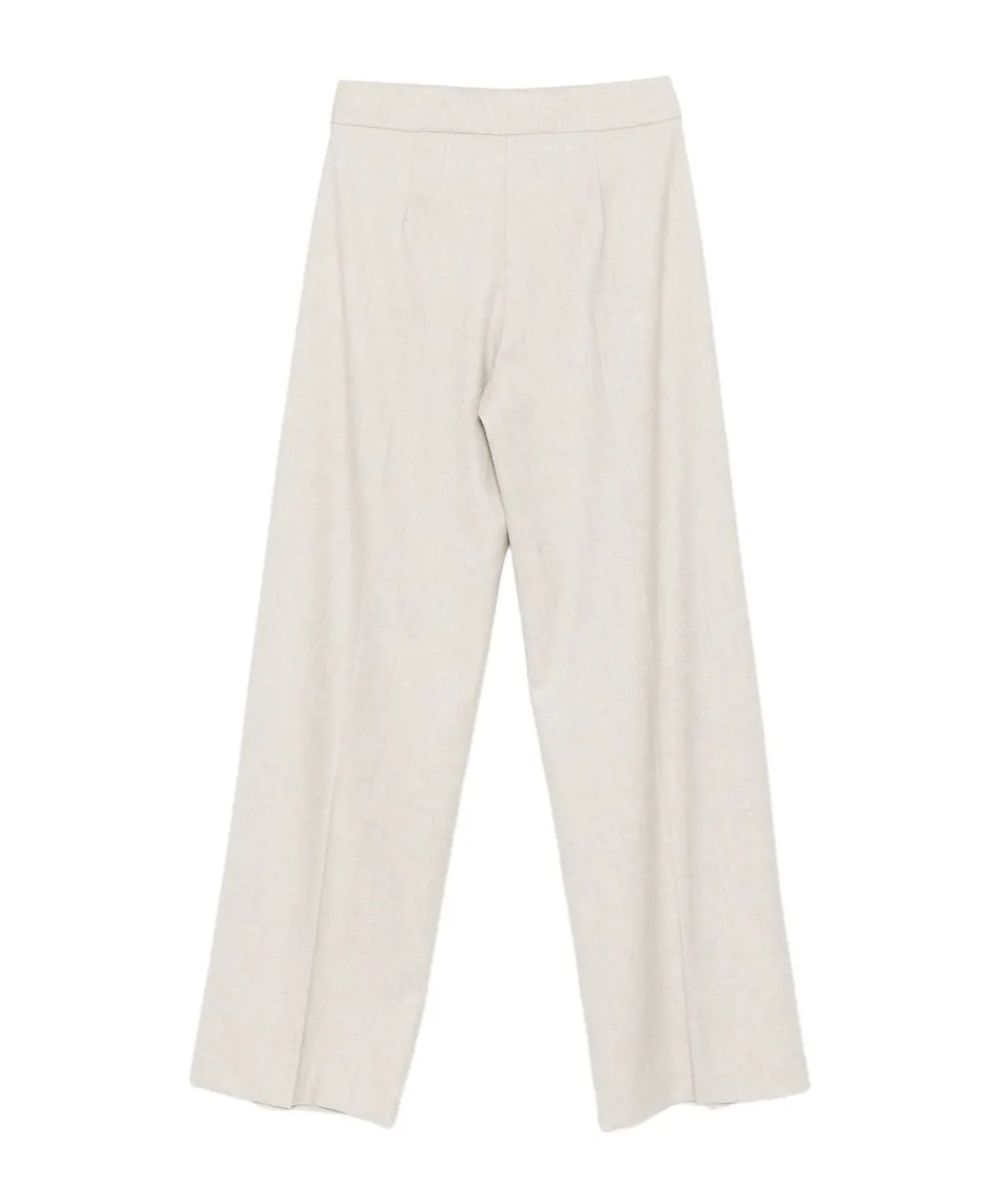 Pleated Details Casual Pants