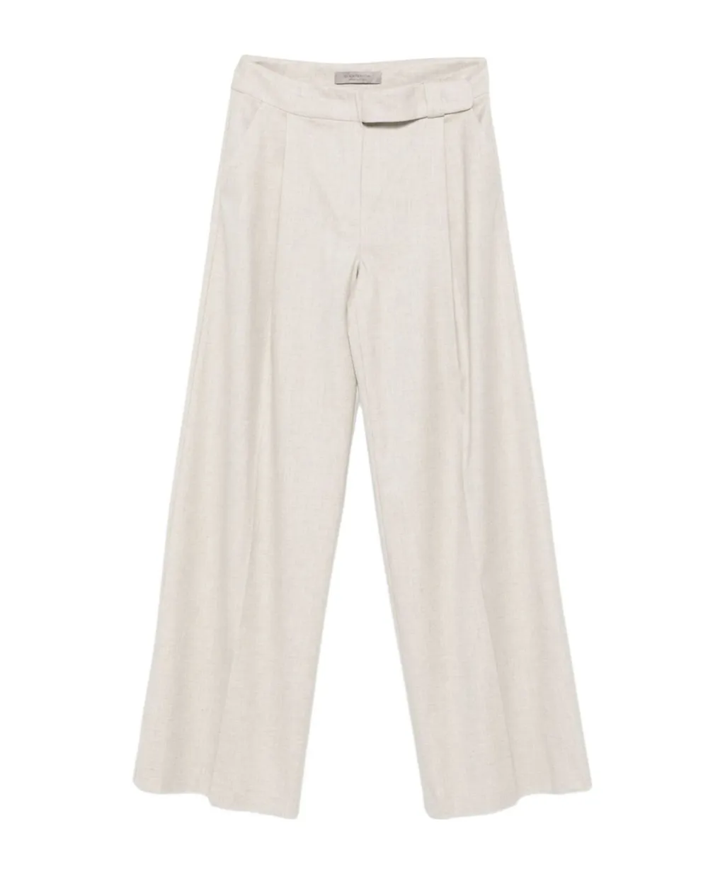 Pleated Details Casual Pants