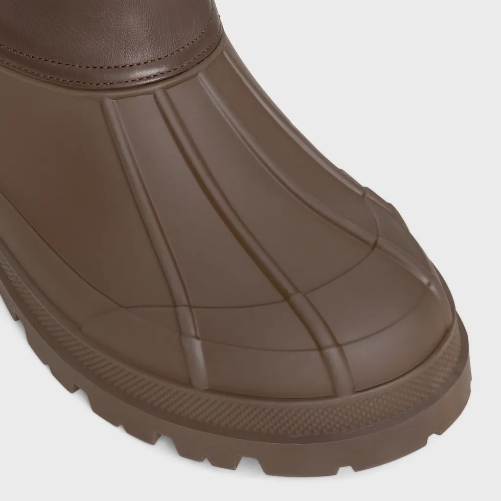Celine Riley High Boot In Nylon And Calfskin