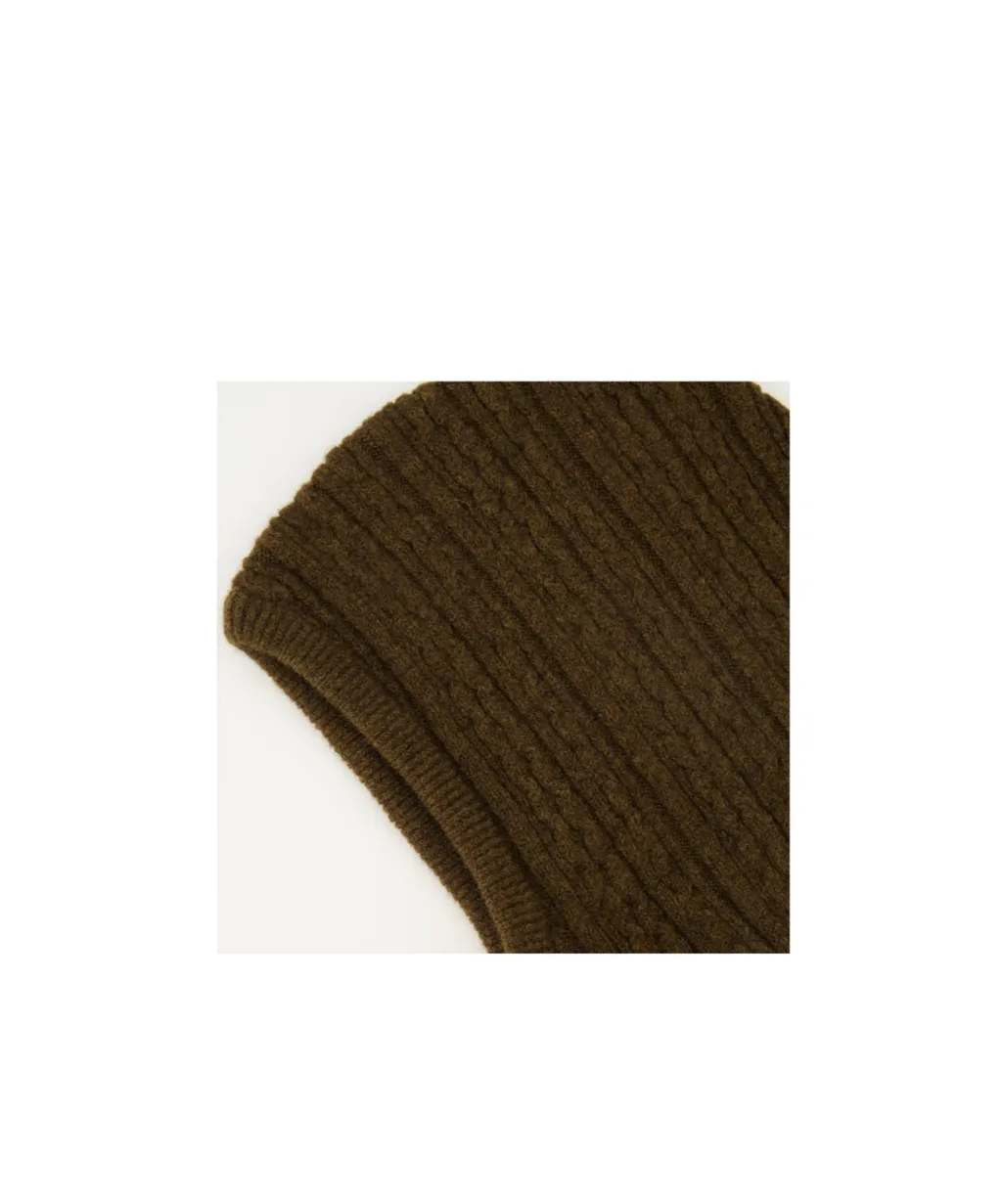 Mm6 Maison Margiela Numeric Patch Cable Knitted Hat