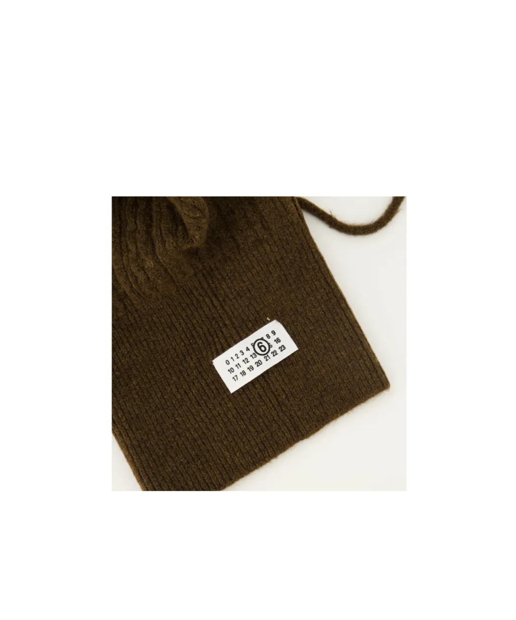 Mm6 Maison Margiela Numeric Patch Cable Knitted Hat