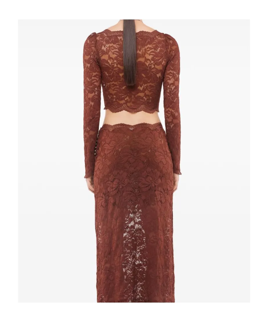 Rabanne Crop Lace Top