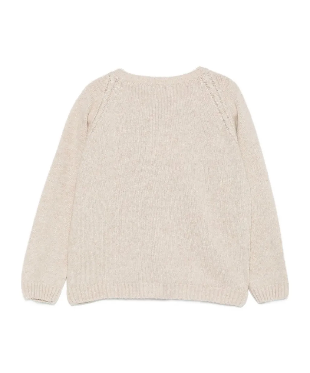 Cable-Knit Button Cardigan