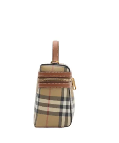 Burberry Checkered Zip Vanity Bag