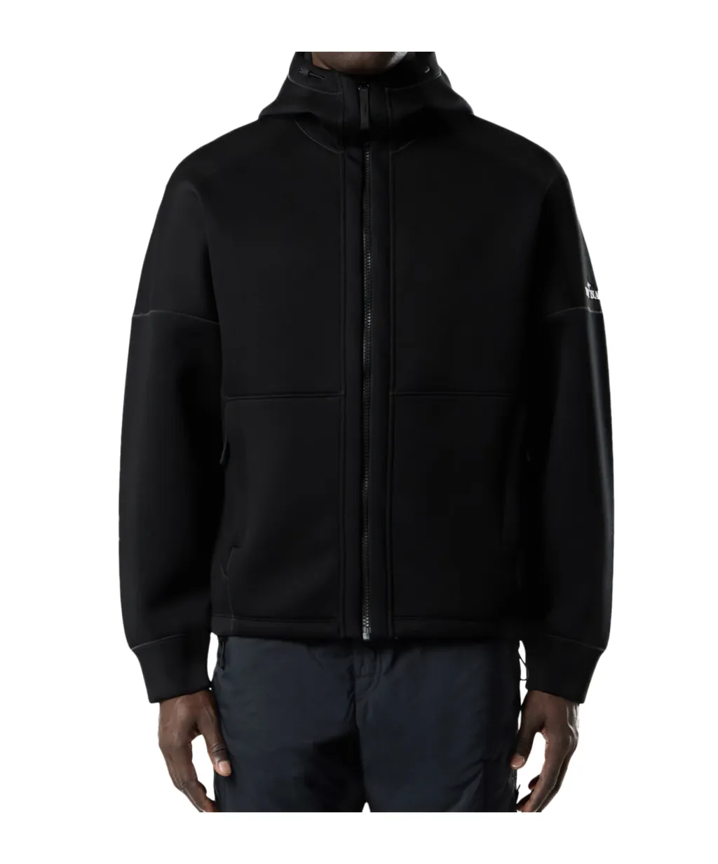 Stone Island Zip-Up Hooded Sweatshirt