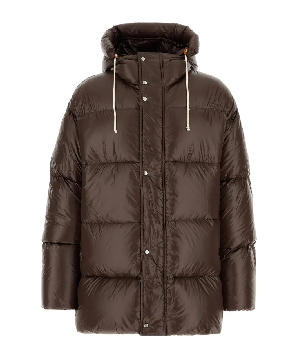 Jil Sander Hooded Drawstring Padded Coat
