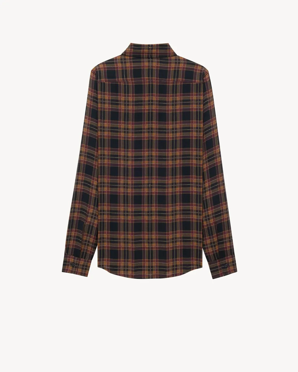 Saint Laurent Cassandre Checked Button-Up Shirt