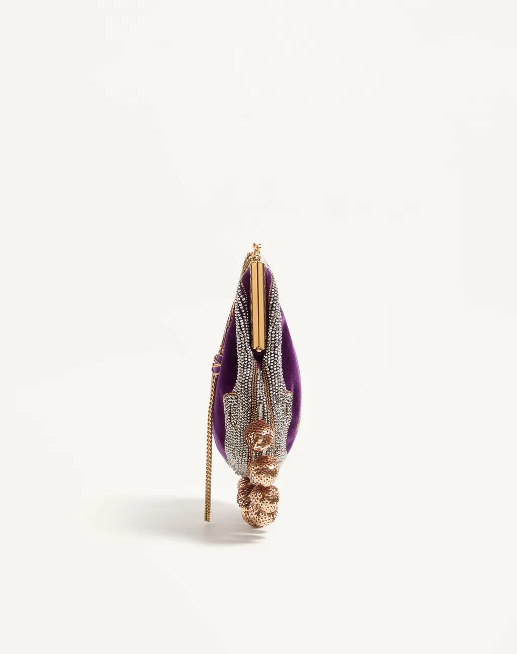 Valentino Garavani Nellcote Fairytales Velvet Clutch With Le Chien De La Maison Embroidery