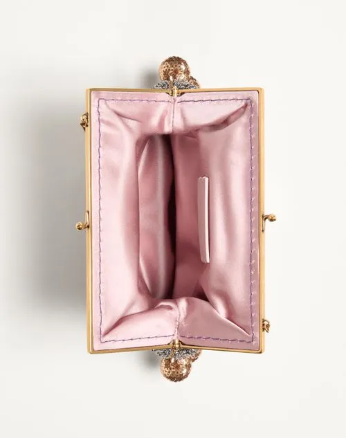 Valentino Garavani Nellcote Fairytales Velvet Clutch With Le Chien De La Maison Embroidery
