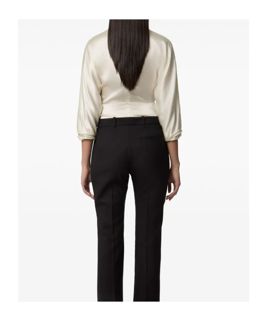 Draped V-Neck Top
