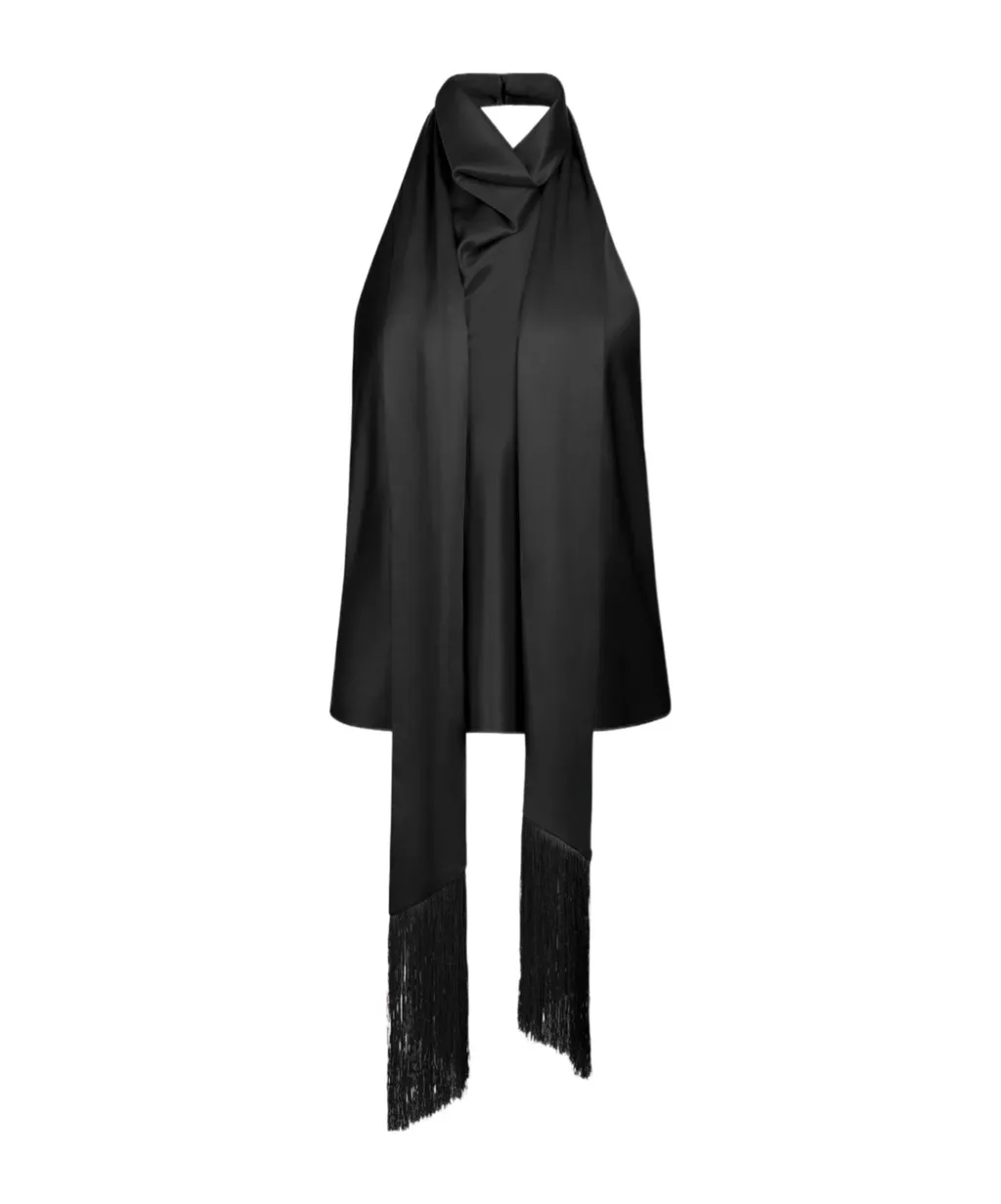 Nina Ricci Halterneck Satin Top