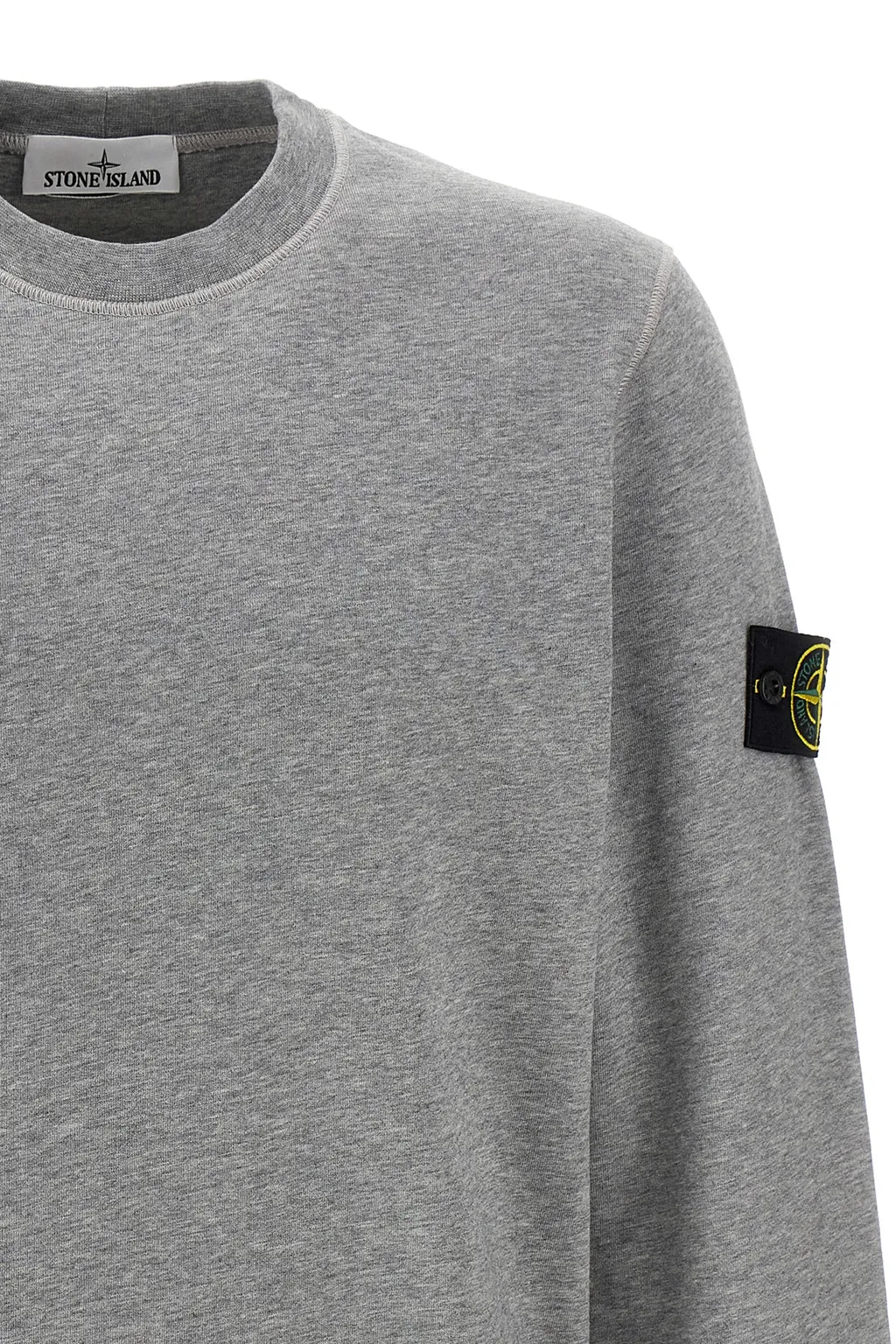 Stone Island Logo Badge Knitted Sweatshirt