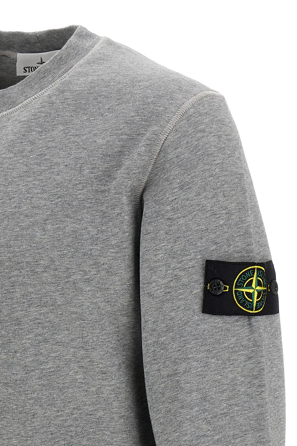 Stone Island Logo Badge Knitted Sweatshirt