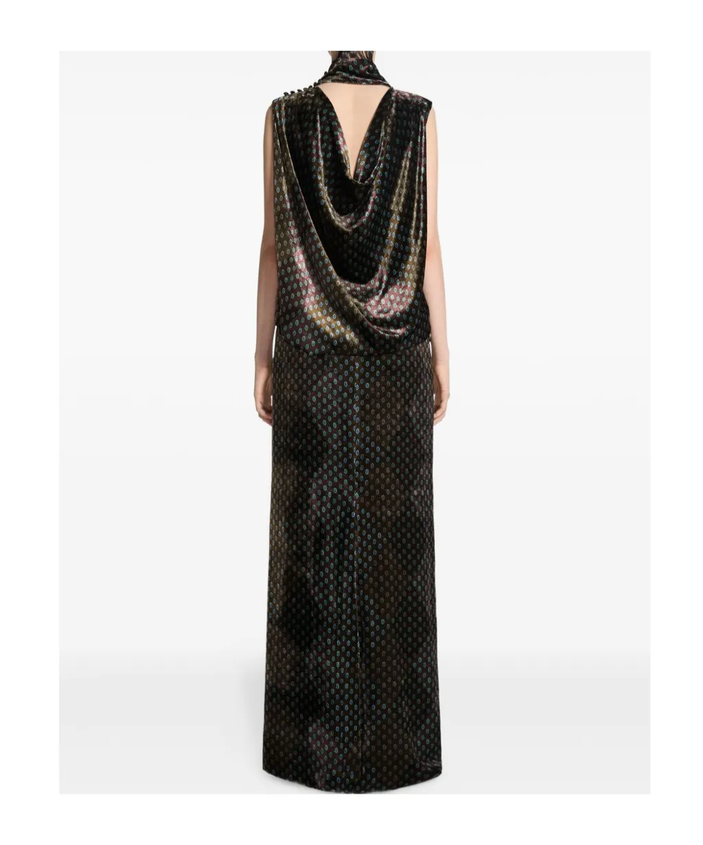 Printed Evening Dress
