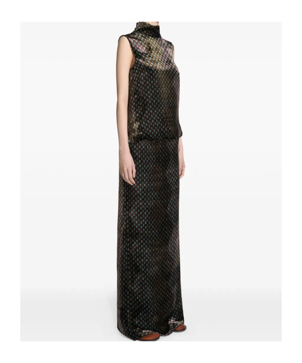 Printed Evening Dress