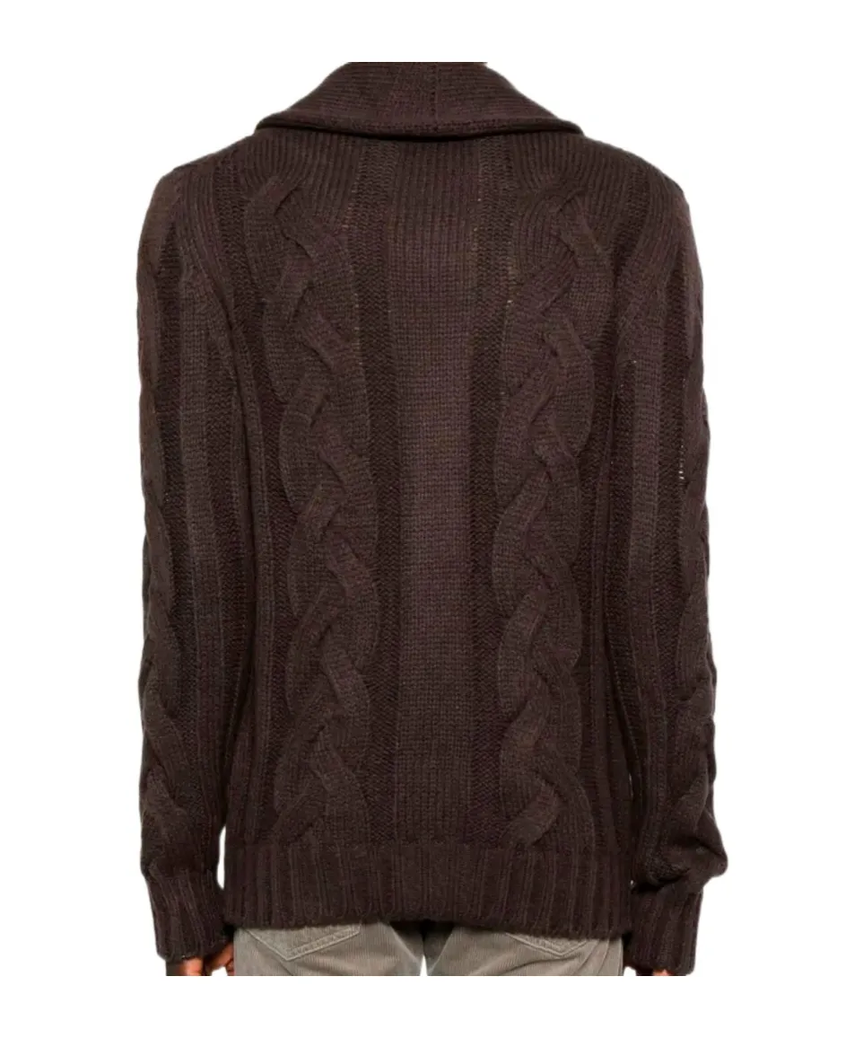 Barba Cable-Knit Cardigan