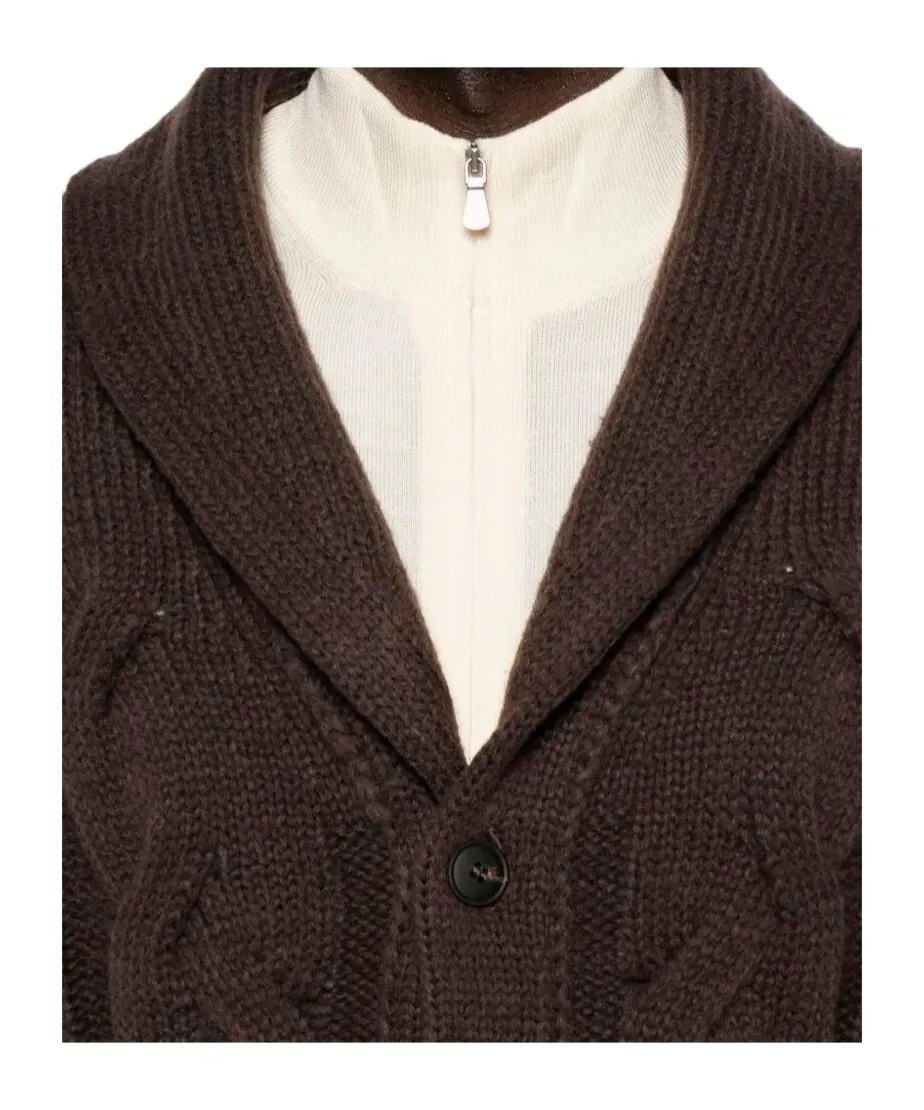 Barba Cable-Knit Cardigan