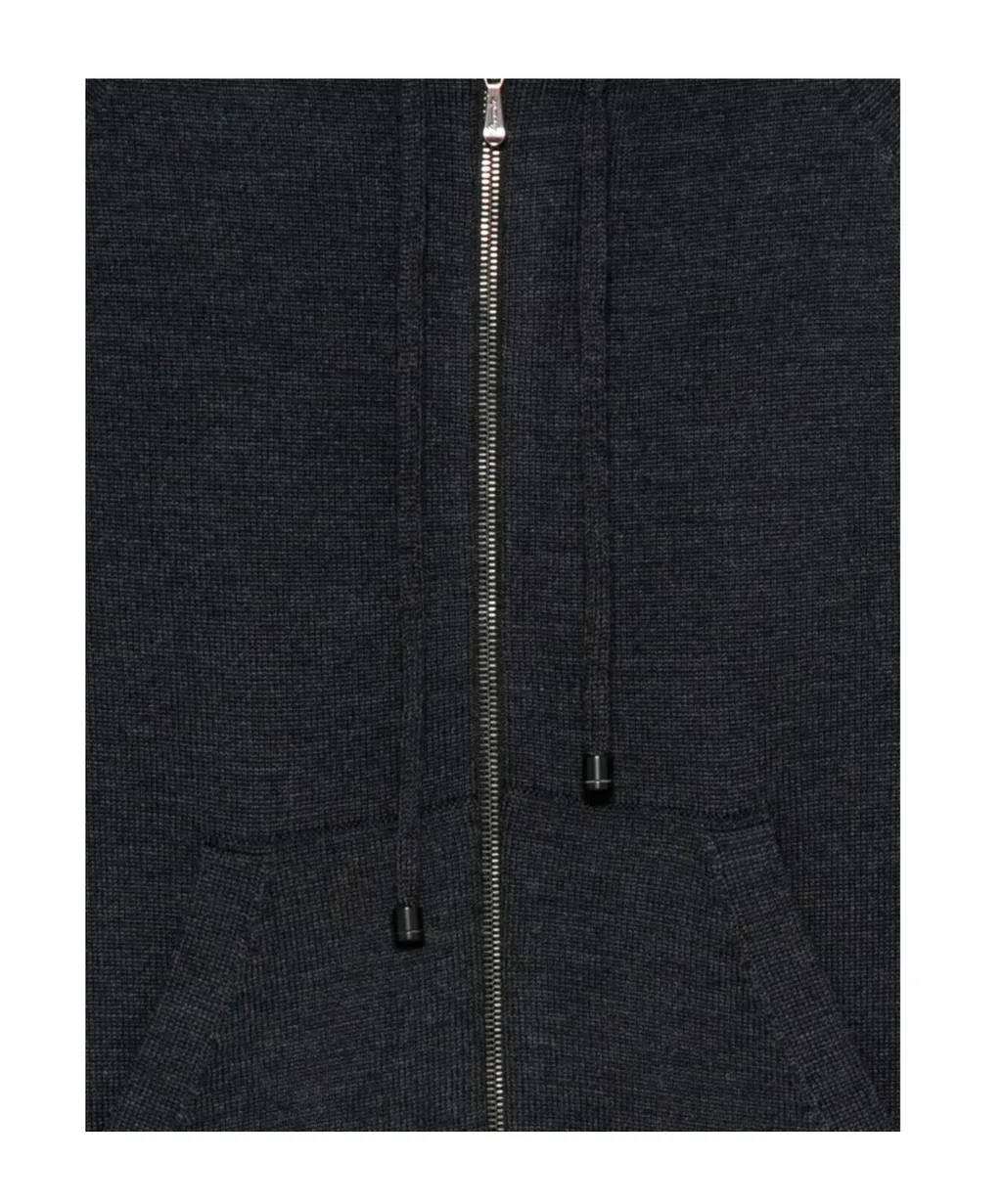 Hooded Zip-Up Sweater