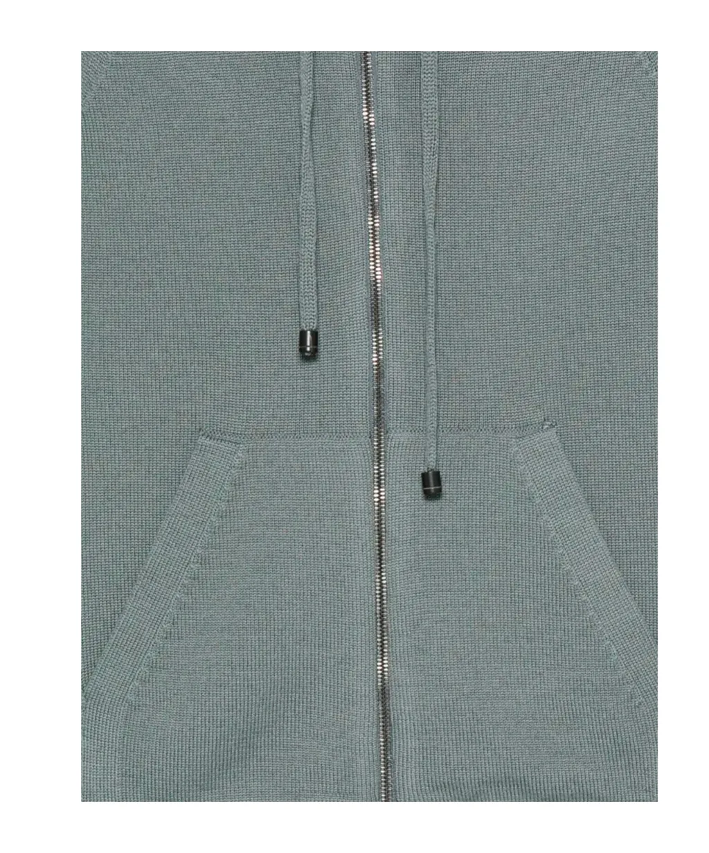 Hooded Zip-Up Sweater
