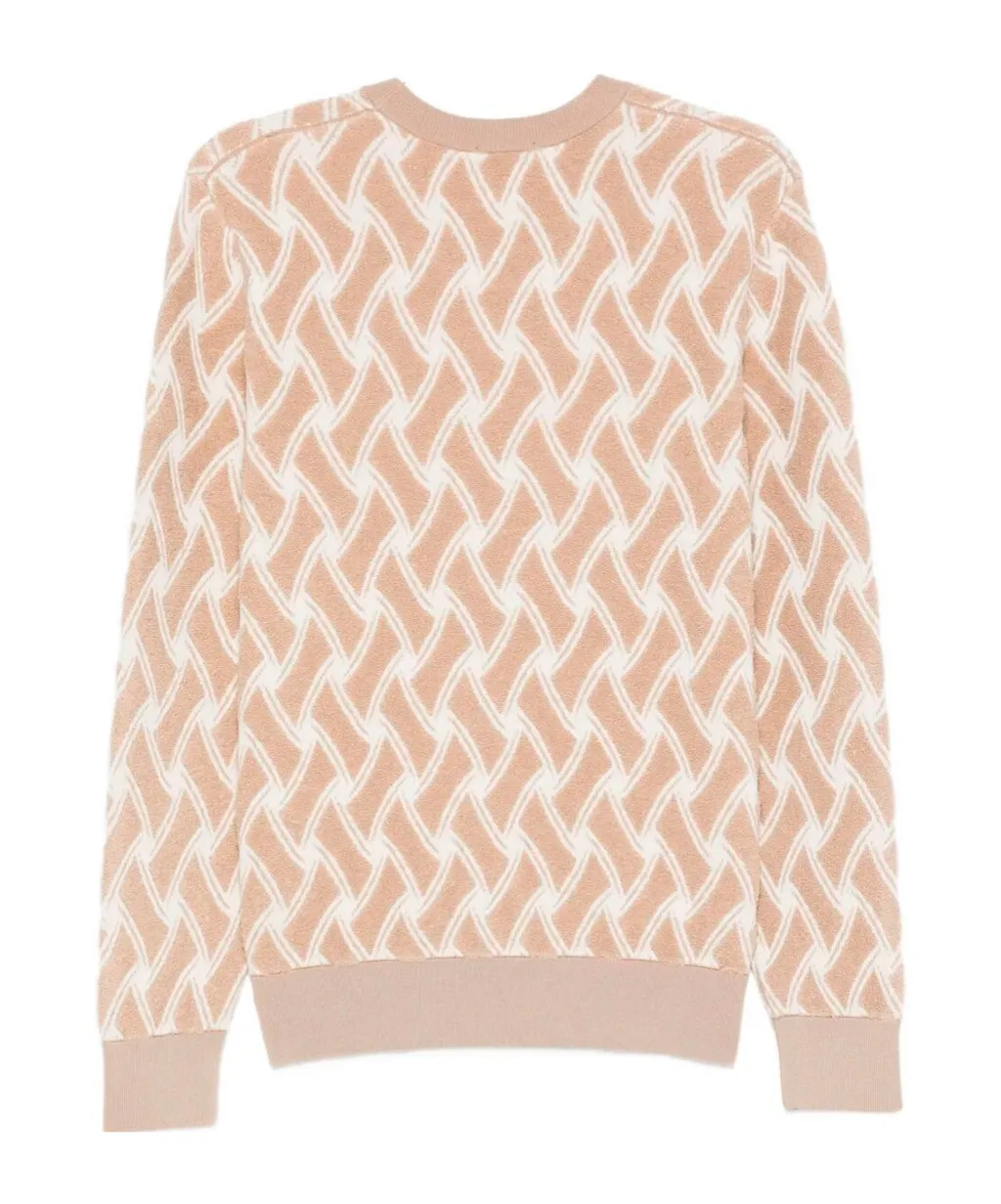 Geometric-Pattern Wool Sweater