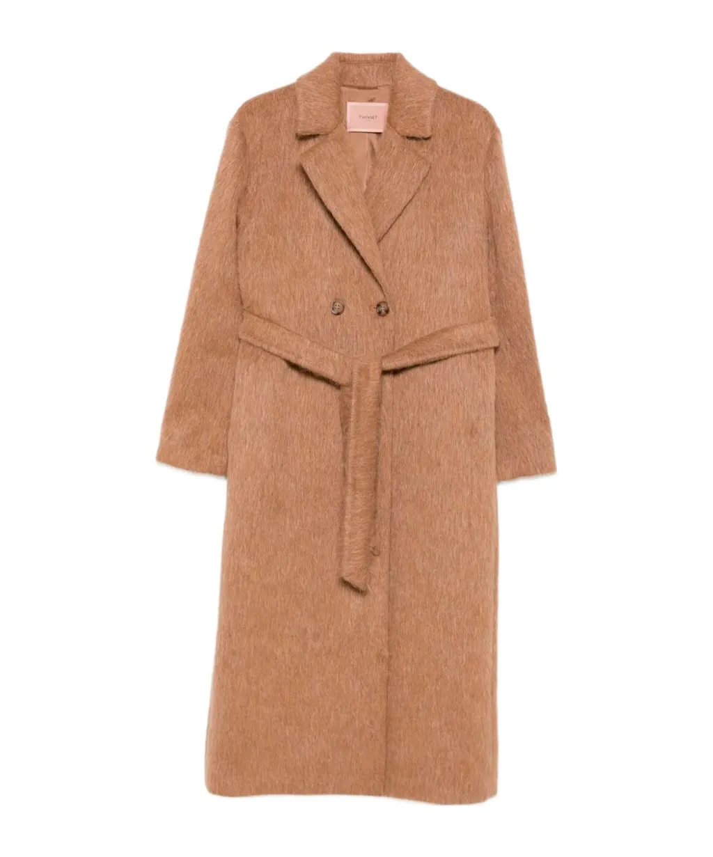 Twinset Belted Long Coat