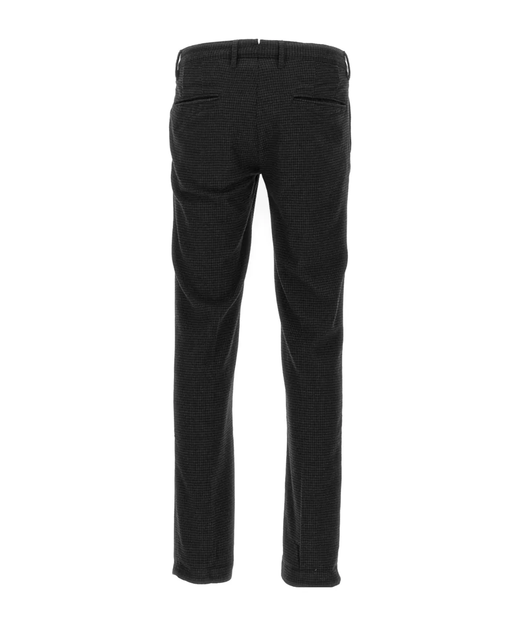 Incotex Vichy Patterned Wool Pants