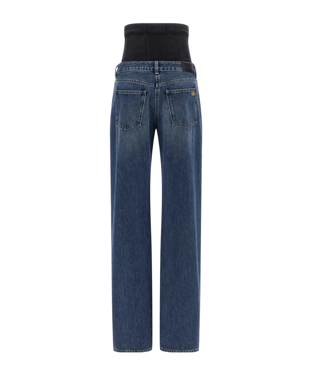 Elisabetta Franchi Straight Leg Denim Jeans