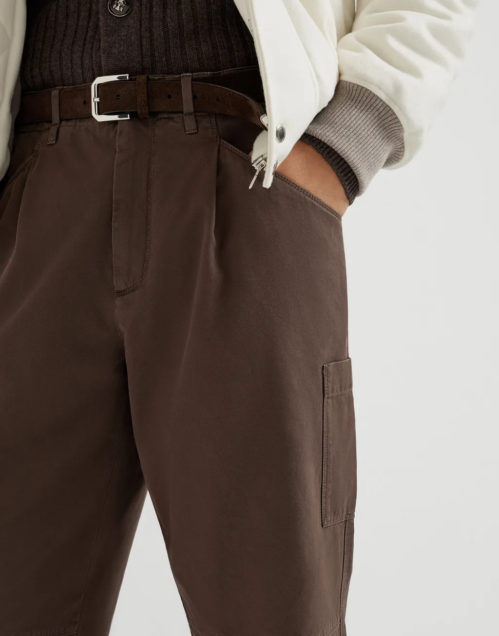Brunello Cucinelli Buttoned Straight-Leg Trousers