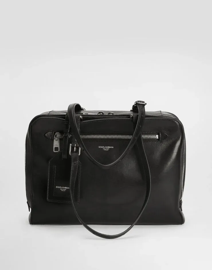 Dolce & Gabbana Ellis Logo Stamp Briefcase