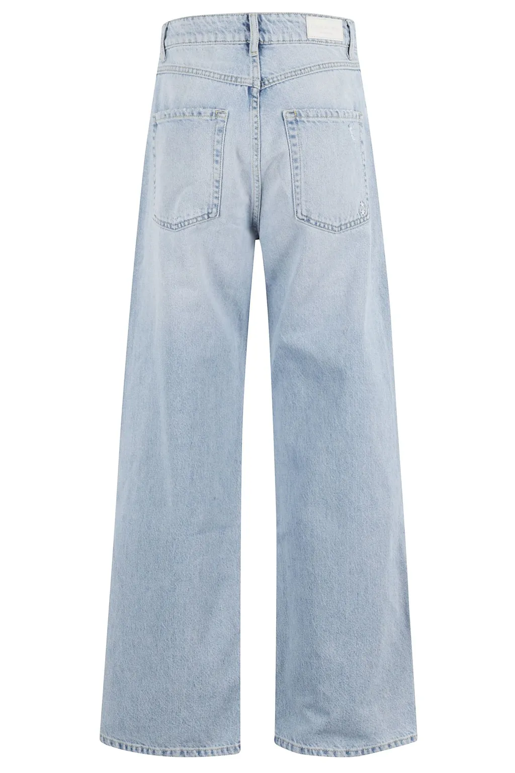 Denim Trousers With Belt Loops