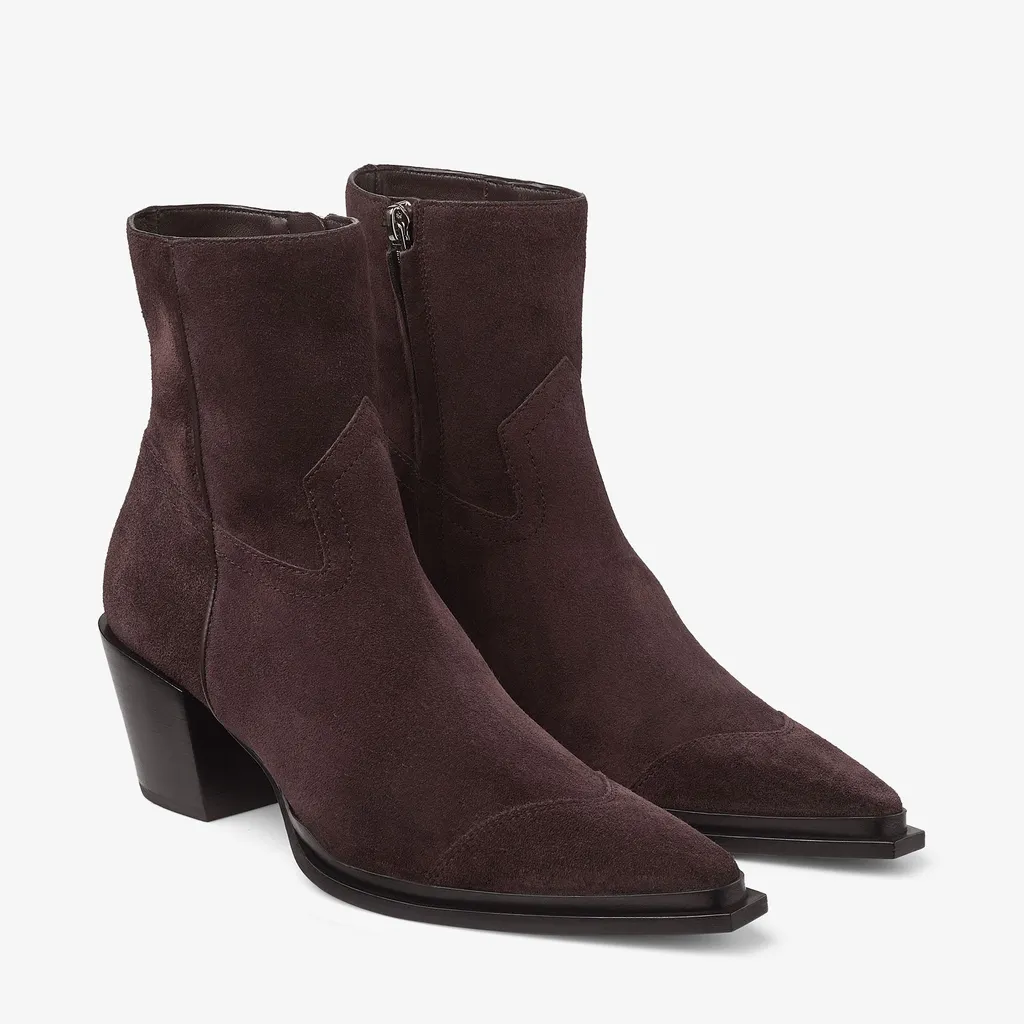 Chunky High-Heeled Ankle Boots